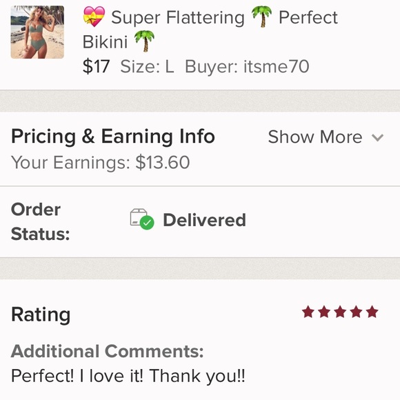 SALE FINAL💝 Super Flattering 🌴 Perfect Bikini 🌴 - Picture 2 of 6